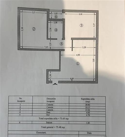 Apartament cu 2 camere decomandat, mobilat în Tudor Vladimirescu