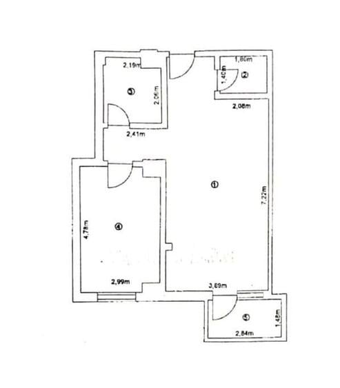 Apartament cu 2 camere decomandat în Central