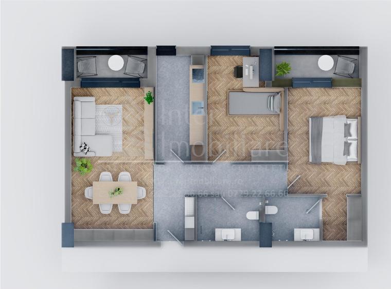 Apartament cu 3 camere decomandat în Tătărași
