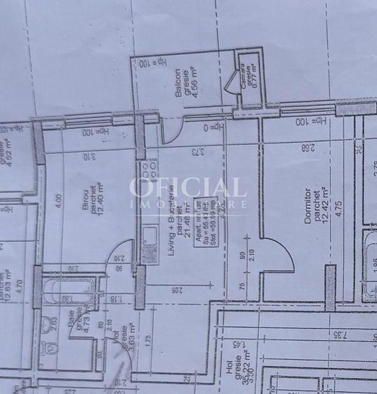 Apartament 3 Camere | Intermediar | Semifinisat | Zona VIVO BMW - 8