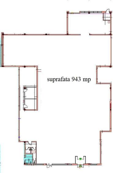 Spațiu comercial, de 943 mp, în Exterior Vest