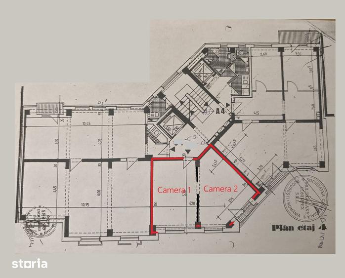 Spatiu de birou, 2 camere Piata Unirii- Natiunile Unite, Gemenii S - 1