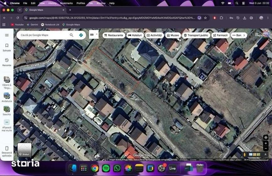 Teren de 1000 mp, în Corunca