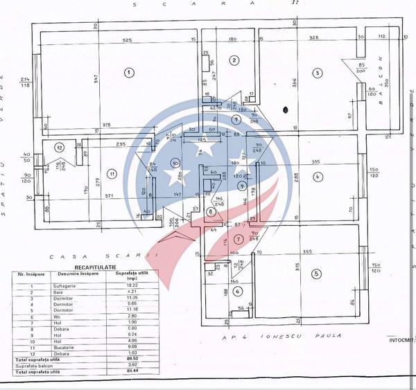 Apartament cu 4 camere decomandat în 1 Mai