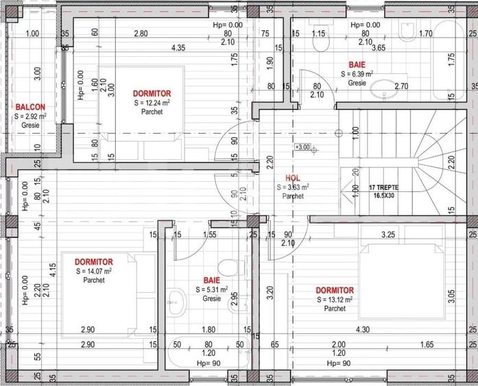 Duplex cu 5 camere cu Teren 265 Mp în Chinteni