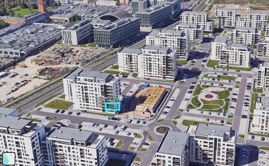 Apartament cu 2 camere decomandat, mobilat în Tractorul