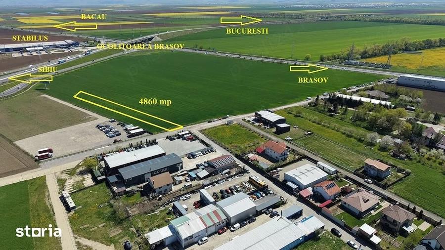 Teren intravilan 4.900 mp Zona industriala - Centura Brasov (VO1K) 490 000 100 m - 4