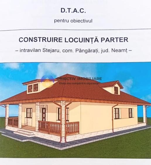 Casă individuală cu 3 camere cu Teren 2447 Mp în Pângărați