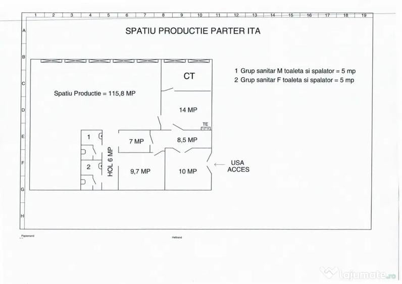 Spațiu comercial, de 269 mp, în Costin Georgian