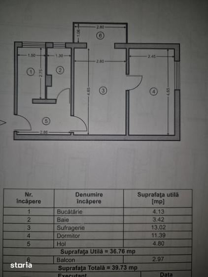 Apartament cu 2 camere semidecomandat în Banat