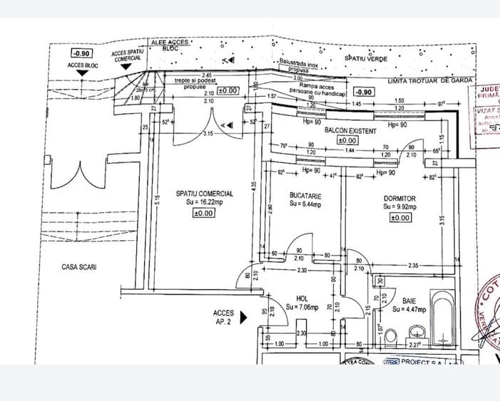 Apartament cu 2 camere decomandat în Brătianu