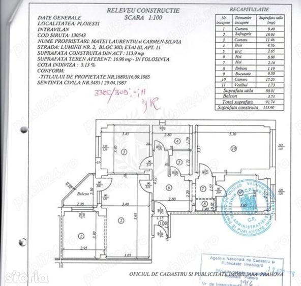 Apartament 4 camere, spa?ios, zona Ultracentral - Republicii, - 7
