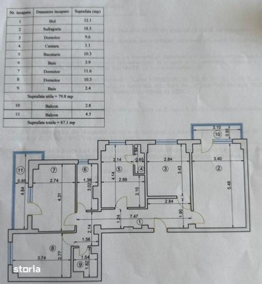Apartament cu 4 camere decomandat, mobilat în Ferentari