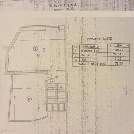 Duplex cu 3 camere cu Canalizare în Cotroceni