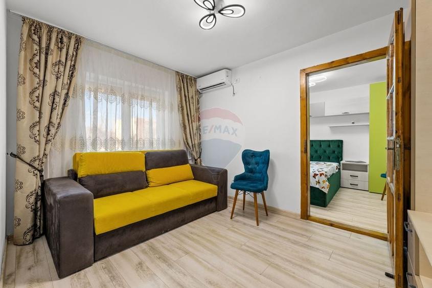 Apartament cu 2 camere semidecomandat, mobilat în Grădiște