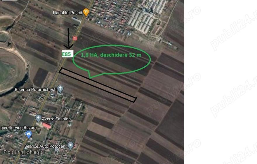 Teren de 18000 mp, în Poșta Câlnău