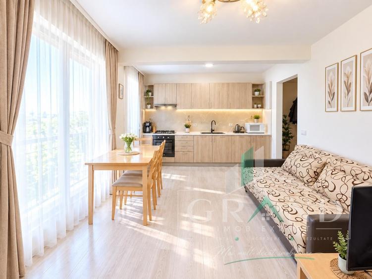 Apartament cu 2 camere semidecomandat, mobilat în Baciu