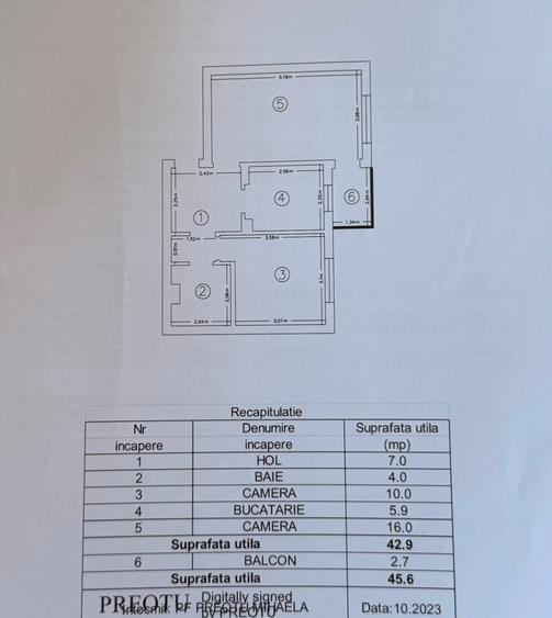Apartament cu 2 camere decomandat în Canta