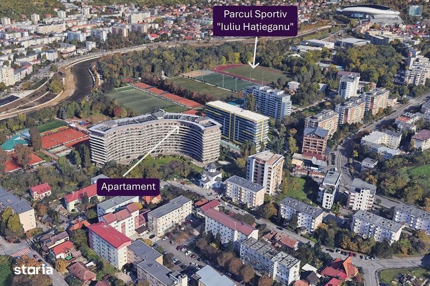 Apartament cu 2 camere semidecomandat în Central