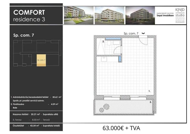 Spațiu comercial, de 44 mp, în Central