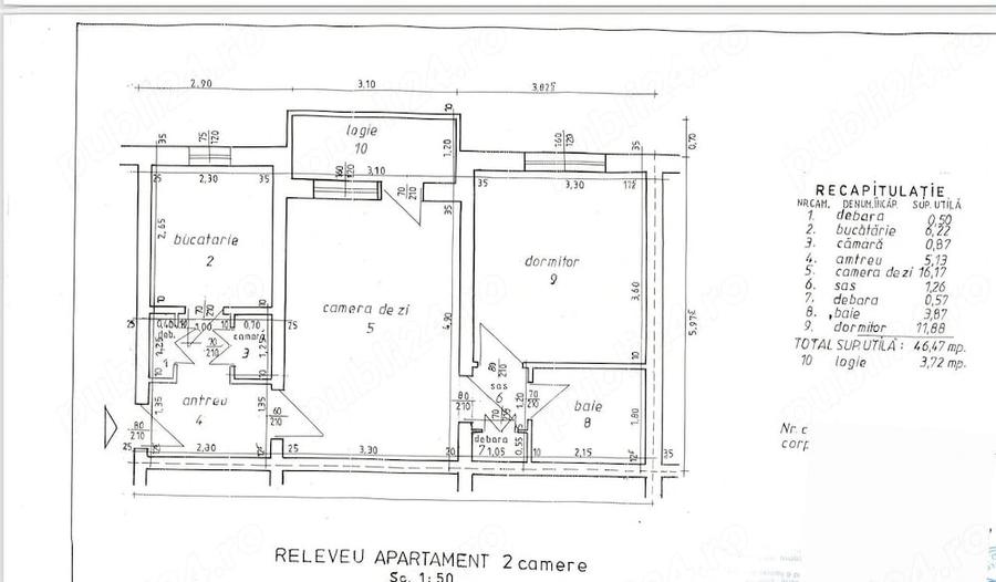Vanzare apartament 2 camere confort 1, etaj 2 in Ploiesti, Nord - 7