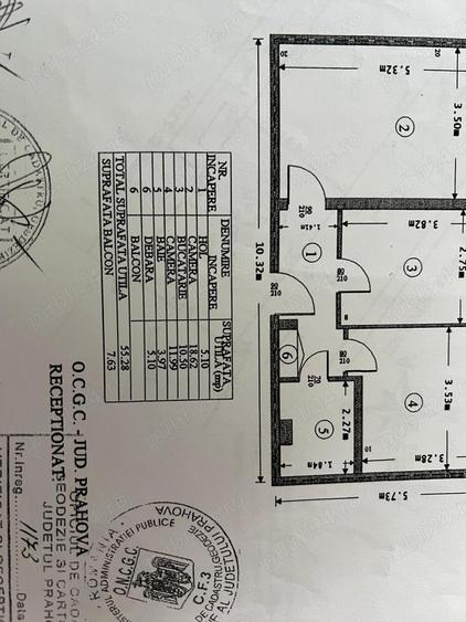 Apartament cu 2 camere decomandat în Republicii