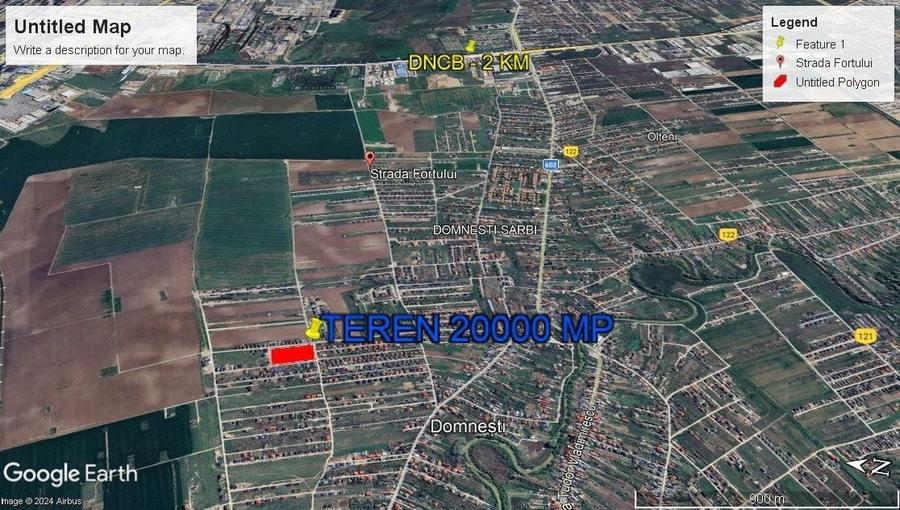 Teren Construcții intravilan de 10000 mp, în Domnești