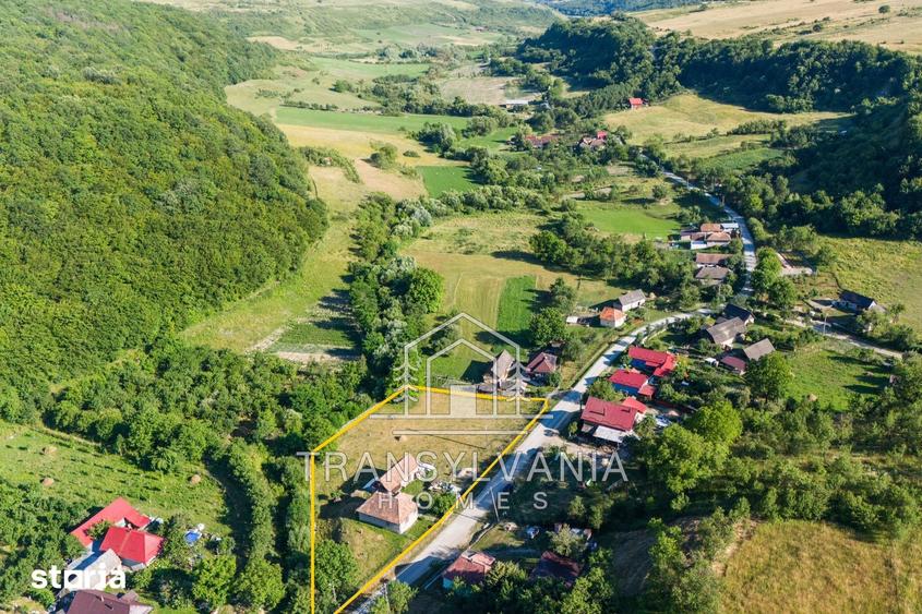 Casă cu 2 camere cu Teren 3463 Mp în Aluniș