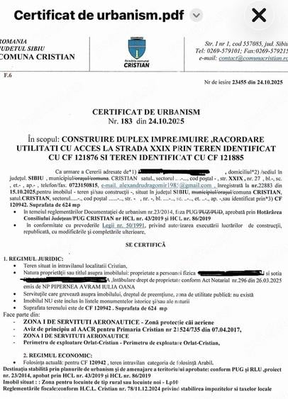 Teren de 700 mp, în Cristian