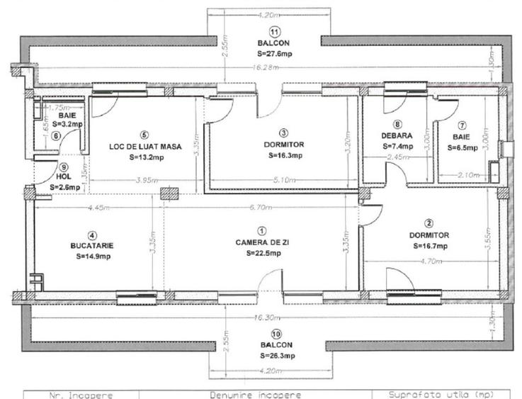 Apartament cu 3 camere decomandat, mobilat în Gheorgheni