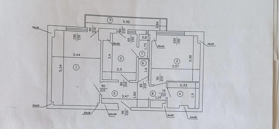 Apartament cu 2 camere decomandat în Ștefan cel Mare