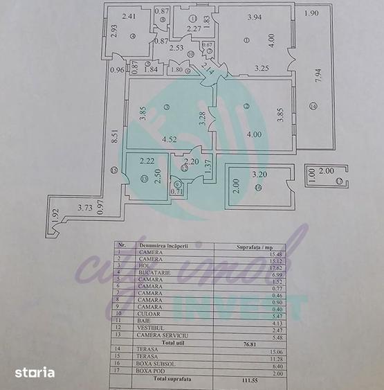 Apartament cu 4 camere, mobilat în Gara de Nord