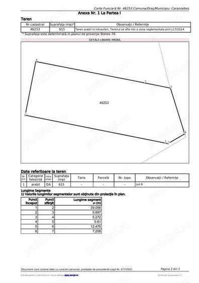 Teren de 679 mp, în Exterior Vest