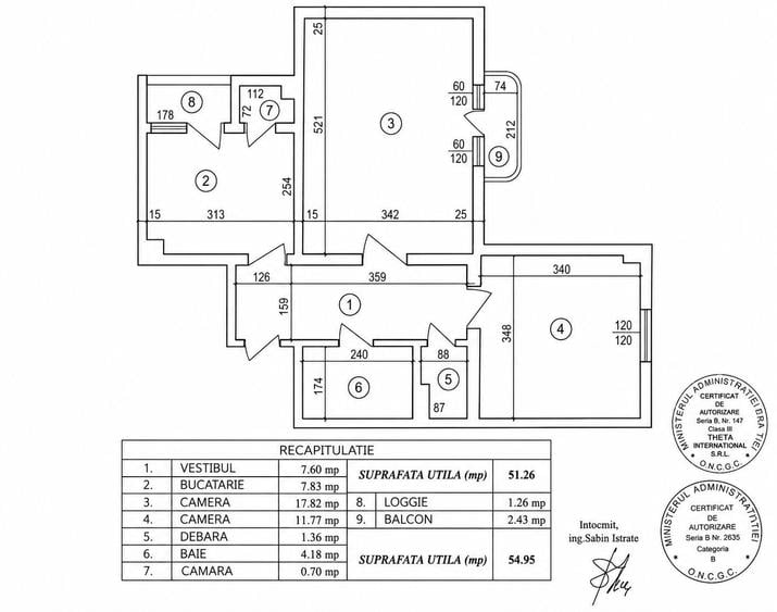 Apartament cu 2 camere decomandat în Pantelimon