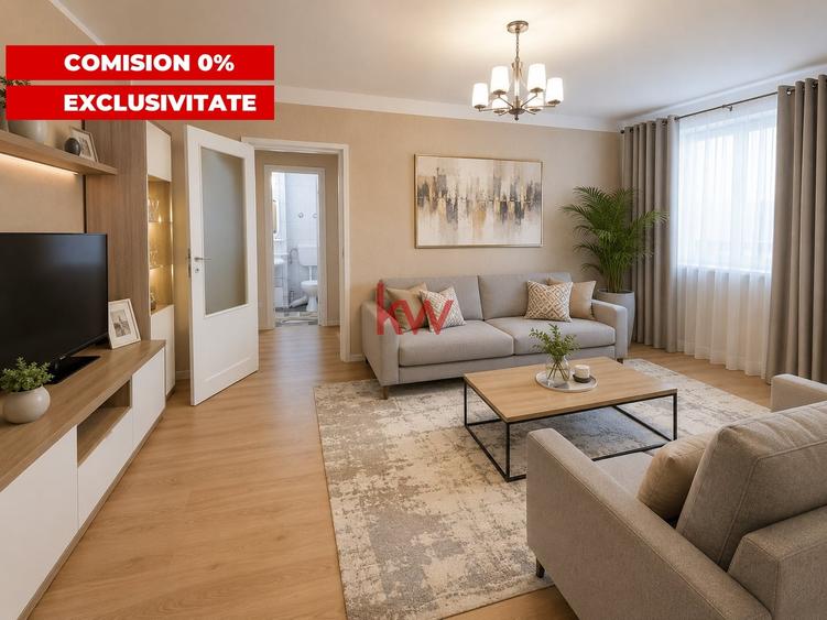 Apartament cu 2 camere semidecomandat, mobilat în Podu Roș