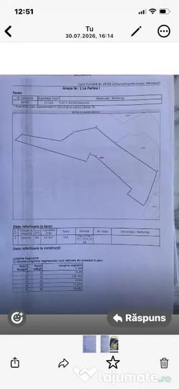 Teren de 10332 mp, în Mânzălești