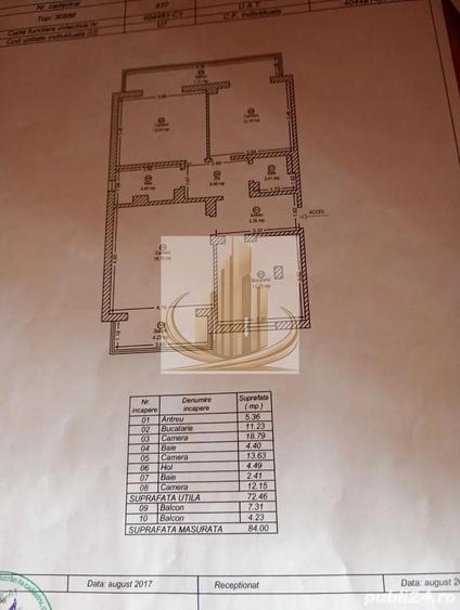 Apartament cu 3 camere decomandat, mobilat în Bucovina