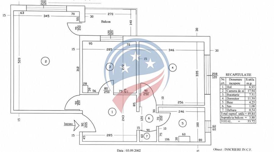 Apartament cu 2 camere decomandat în Calea Severinului