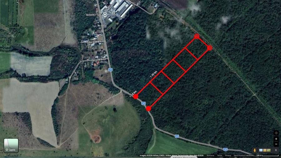 Teren extravilan de 54000 mp, în Drăgănești