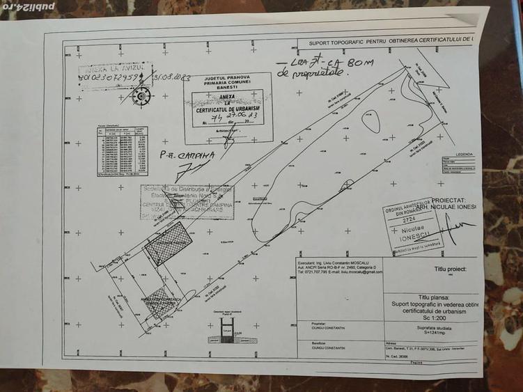 Teren de 1241 mp, în Urleta