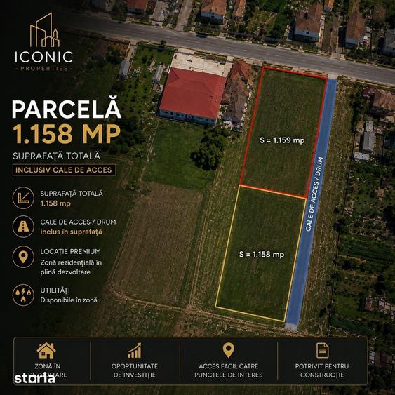 Teren intravilan 1.158 mp | Giarmata Vii | Acces asigurat - 1