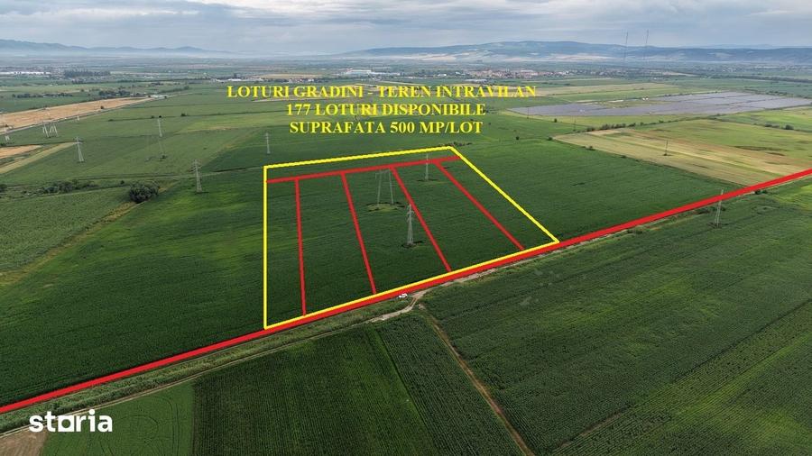 Teren de 500 mp, în Tractorul