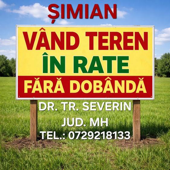 Vand teren in RATE FARA DOBANDA Simian, Severin, jud MH - 1