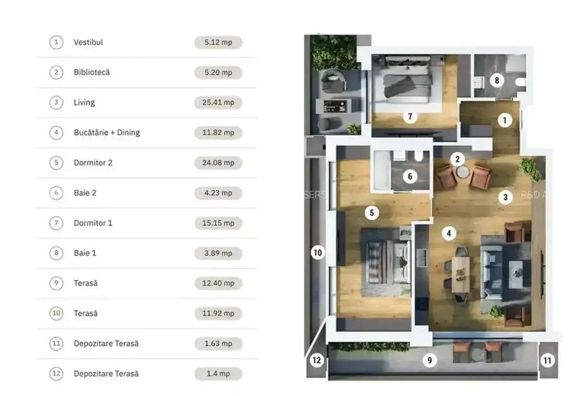 Apartament 3 Camere / Iancu Nicolae / Pipera / Mutare Imediata - 8