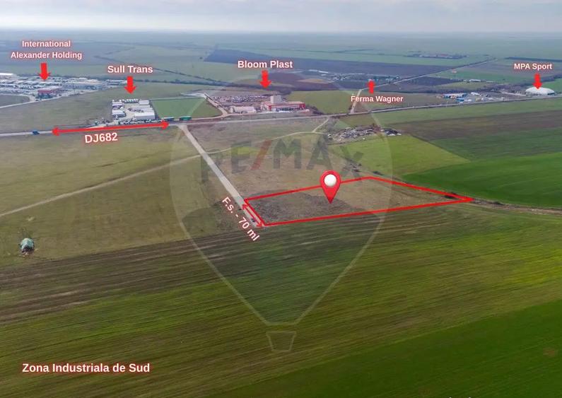 Teren intravilan 10.000 mp in Zona Industriala Sud Arad - 3