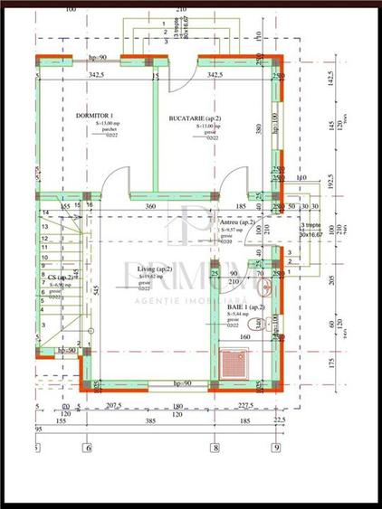 Duplex spatios - 5 camere - asfalt - 7