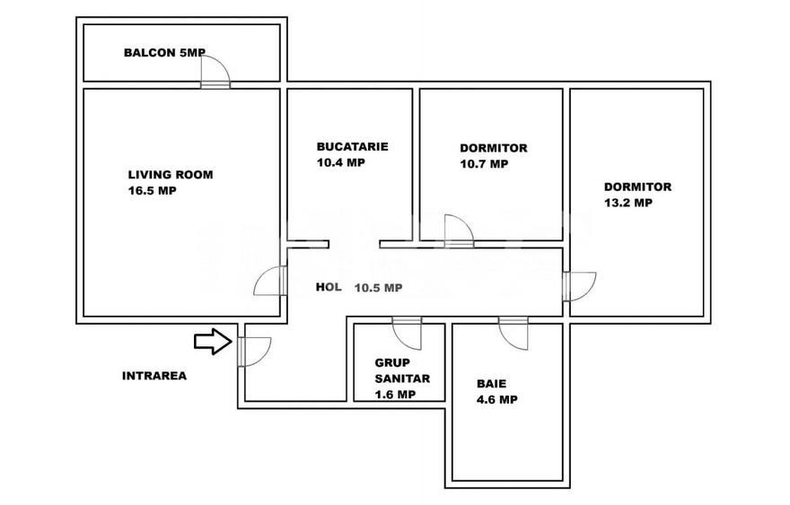 Apartament de vanzare 3 camere decomandat Mihai Viteazul bloc cu lift - 5