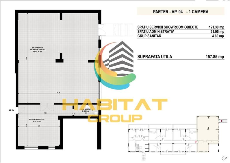 Vanzare spatiu servicii Berceni 158 mp utili parter contorizare separata - 2