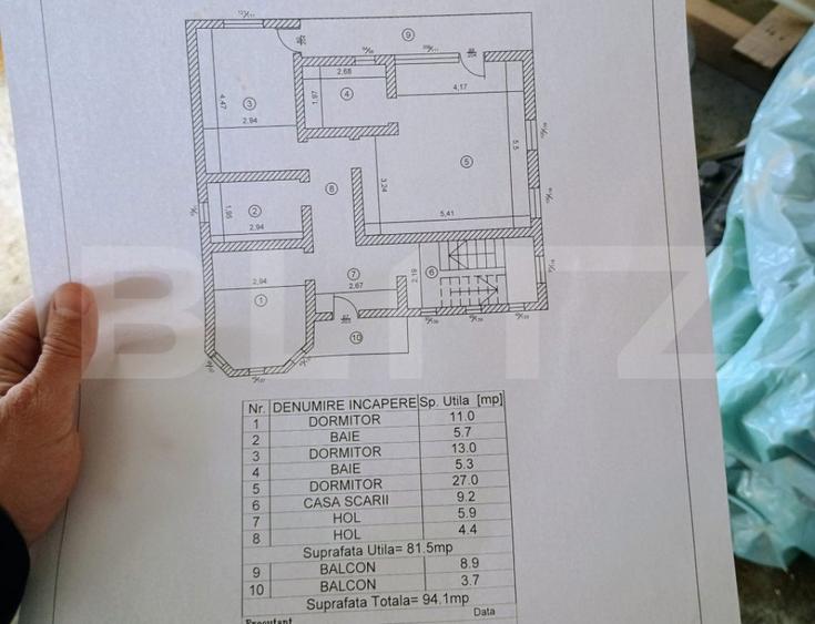 Casa semifinisata 5 camere+mansarda, 163 mp, Ploiestiori - 11