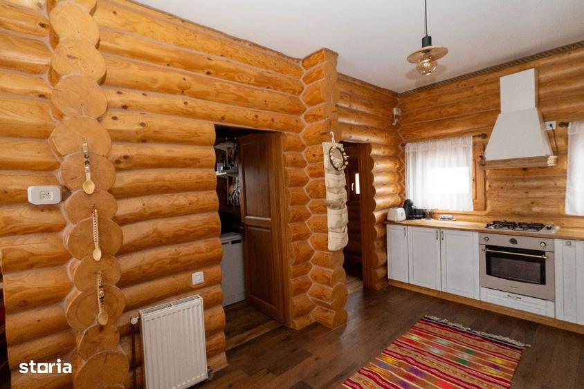 Casa premium din bu?tean,construita cu responsabilitate 980 mp teren - 7